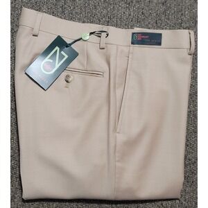 $178 NWT Ted‎ Baker 100% Wool Tan FF Dress Pants  "No Ordinary Joe" Size 36 R